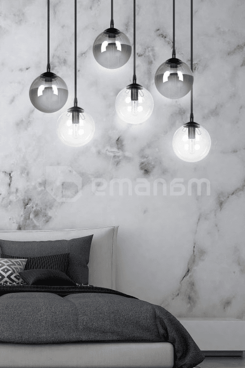 საკიდი EMIBIG Cosmo 6 E14 6x MAX 40W შავი მიქსი 2