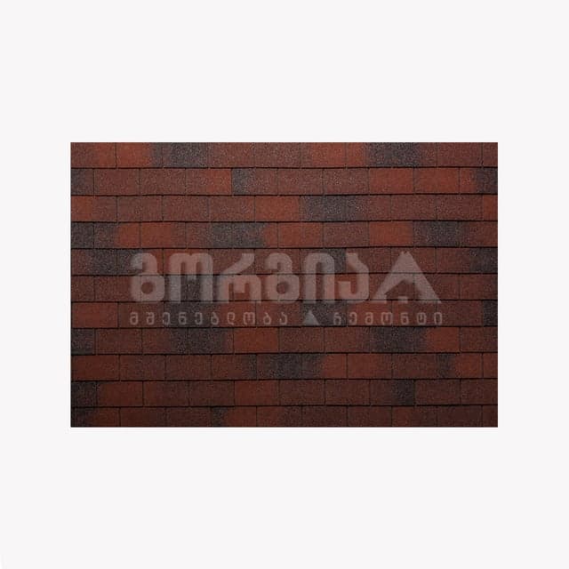 შინგლი მართკუთხედი წითელი ECO ROOF RECTANGULAR