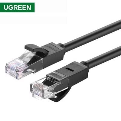 ქსელის კაბელი UGREEN NW102 (20159) Cat6 Patch Cord UTP Lan Cable 1m (Black)