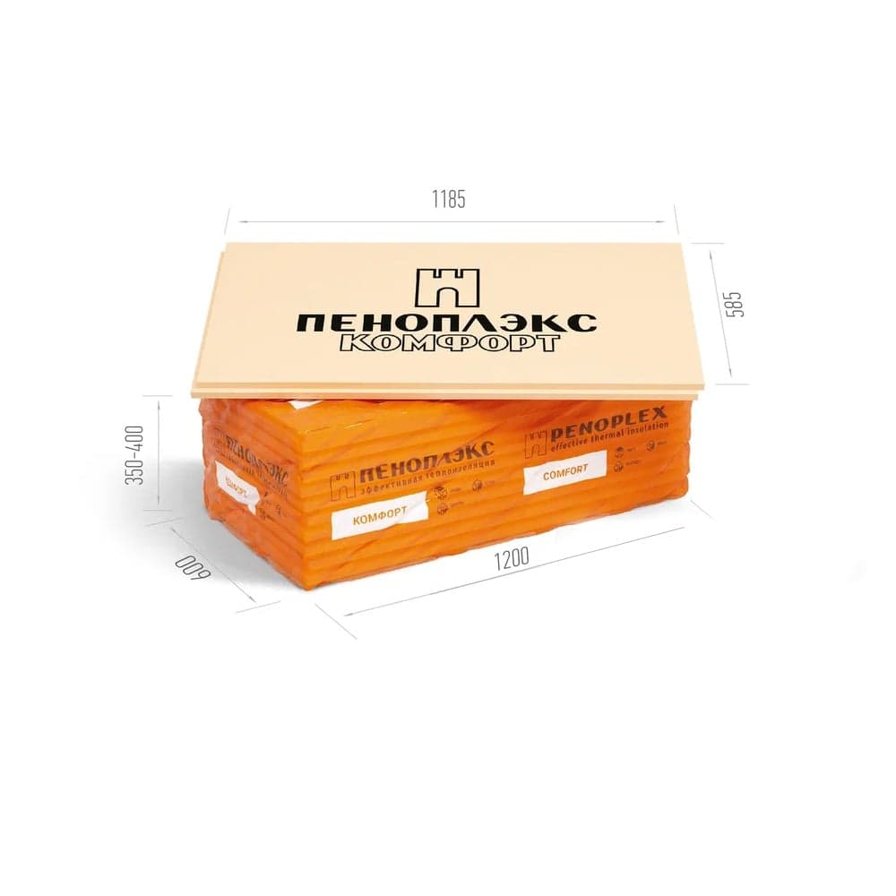 თბოსაიზოლაციო ფილა 30x585x1185 მმ (9.01მ2) PENOPLEX COMFORT