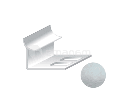 შიდა კუთხე ფილის Salag PVC 9/2500 მმ Marm. თეთრი კლდე