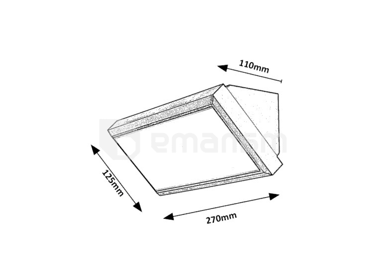 ბაღის სანათი Rabalux Rapla LED 12W IP54 7282