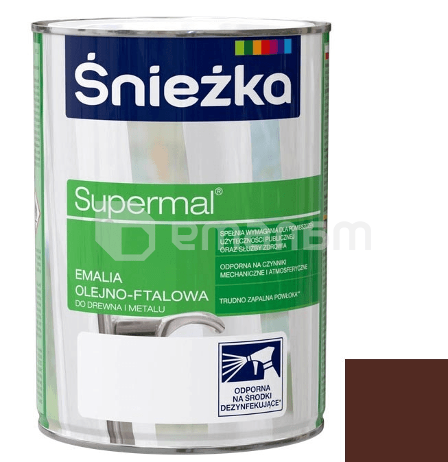ემალი ზეთოვან-ფთალური Sniezka Supermal 2.5 ლ პრიალა ყავისფერი