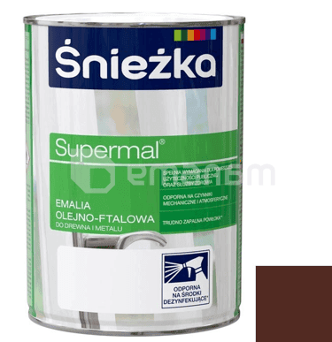 ემალი ზეთოვან-ფთალური Sniezka Supermal 2.5 ლ პრიალა ყავისფერი