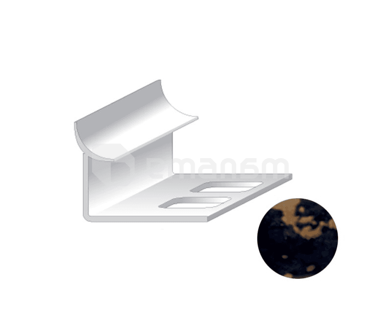 შიდა კუთხე ფილის Salag PVC 9/2500 მმ Marm ყვითელ-ცისფერი