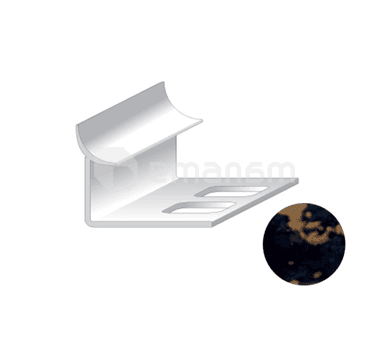შიდა კუთხე ფილის Salag PVC 9/2500 მმ Marm ყვითელ-ცისფერი