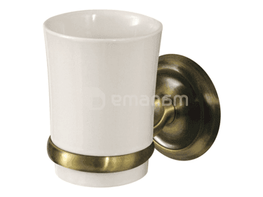 კბილის ჯაგრისების ჭიქა Bisk Deco Antic Brass
