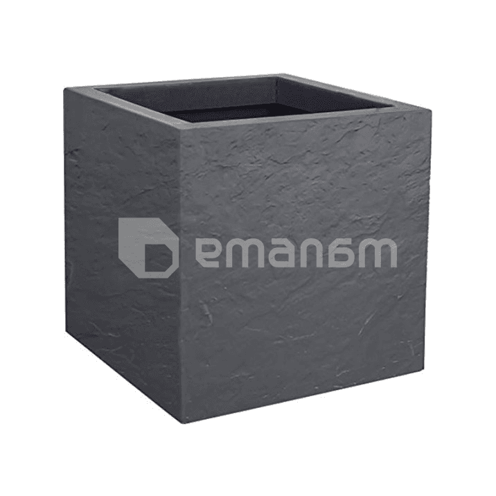 ქოთანი პლასტმასის EDA Plastiques CARRE VOLCANIA'UP 29,5 X 29,5 X 29,5სმ 21ლ