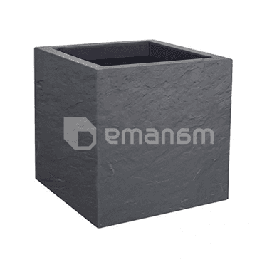 ქოთანი პლასტმასის EDA Plastiques CARRE VOLCANIA'UP 29,5 X 29,5 X 29,5სმ 21ლ