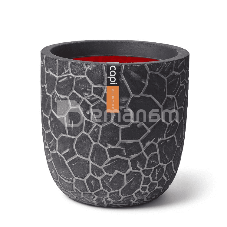 ქოთანი ყვავილის Capi Europe Planter ball Clay NL 35x34სმ ანტრაციტი