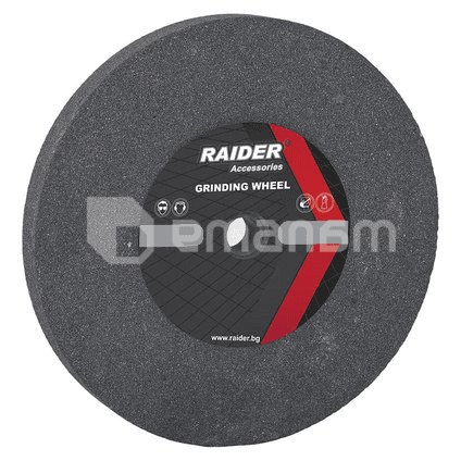 ქვა სალესი Raider ø200x20xø16 mm Р60 ნაცრისფ RD