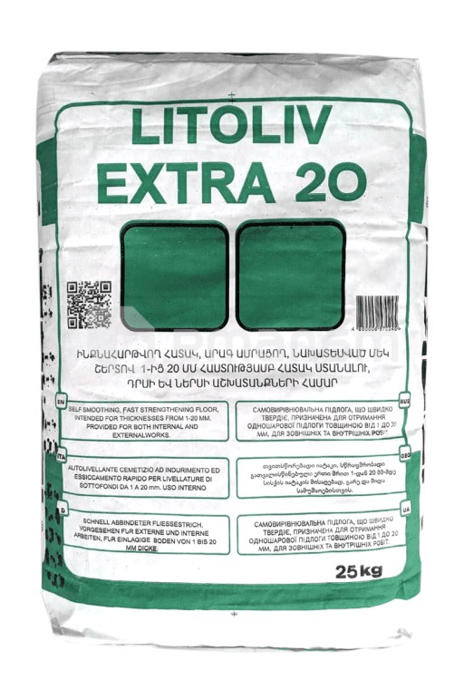 თვისწორებადი იატაკი Litokol Litoliv Extra 20 25 კგ