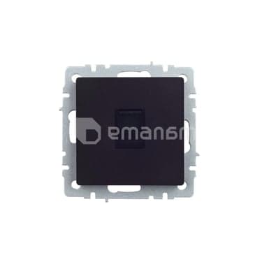 როზეტი IEK BRITE RJ45 cat5E RG45 РК10-БрЧ შავი