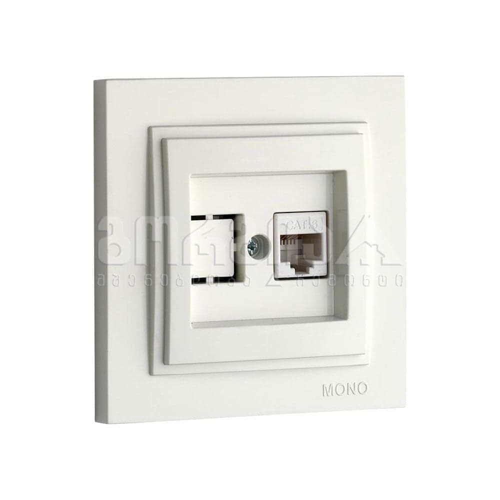 როზეტი ინტერნეტის CAT6 DESPINA white - 102-190005-125