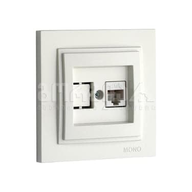 როზეტი ინტერნეტის CAT6 DESPINA white - 102-190005-125