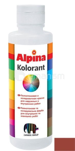 საღებარი Alpina Kolorant 500 მლ მოწითალო ყავისფერი 651927