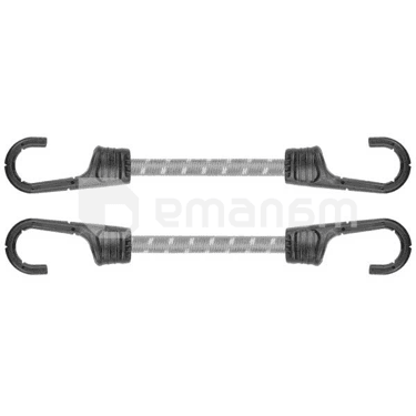 რეზინის ზონარი კაუჭით Bradas BCH2-08040GY-B 0.8x40 სმ 2 ც
