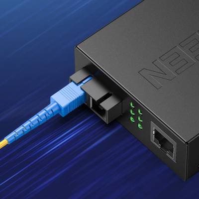 ოპტიკური ქსელის კაბელი UGREEN NW129 (70662) FC/UPC To FC/UPC Simplex Single Mode Fiber Optic Patch Cable 3M