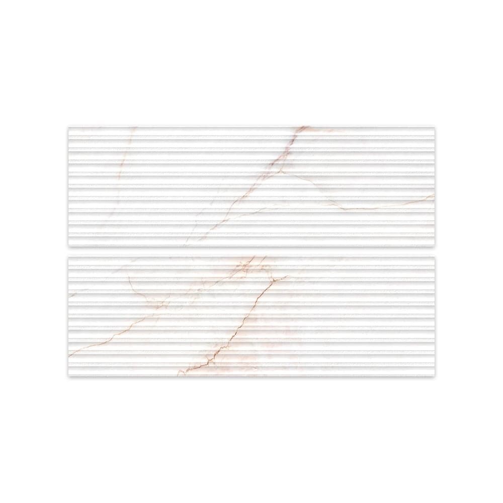 დეკორი Dahlia White Decor 33.3x100
