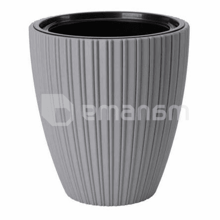 საყვავილე ქოთანი FORM PLASTIC Mika 40 პლატინა