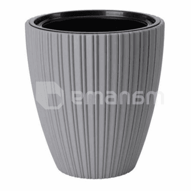 საყვავილე ქოთანი FORM PLASTIC Mika 40 პლატინა