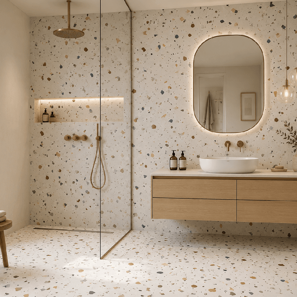 კერამოგრანიტი Ceroq VIBGYOR TERRAZZO MATT 60x120 სმ