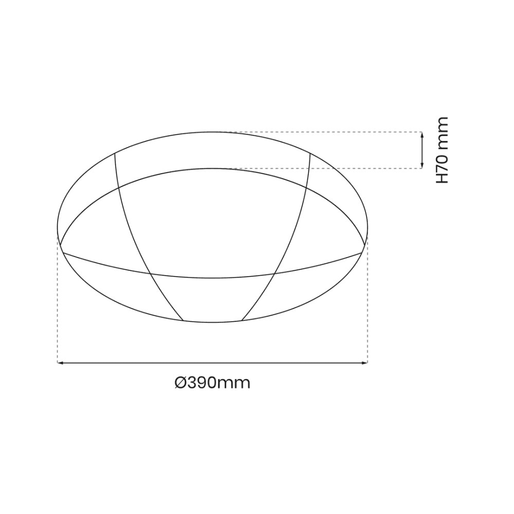 ჭერის სანათი Milagro BOB LED 24W Ø390 პულტი