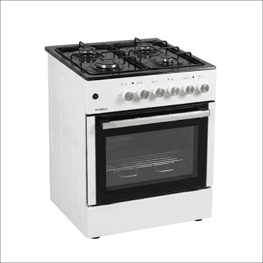 გაზქურა KUMTEL LF662S-40F WHITE/BLACK