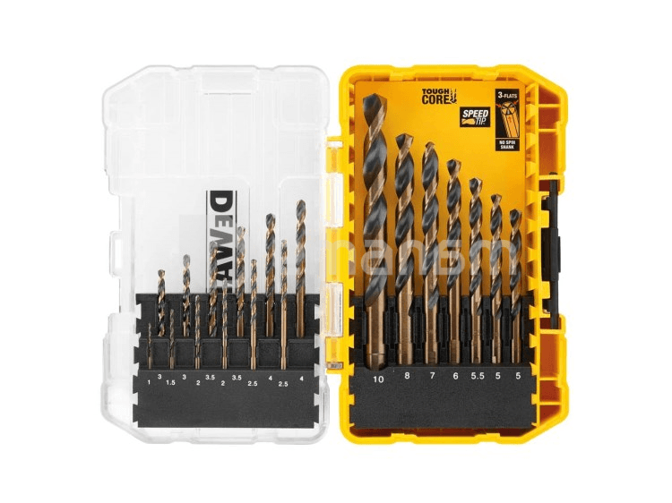 ლითონის ბურღის ნაკრები Dewalt DT70728-QZ 1-10 მმ, 19 ც