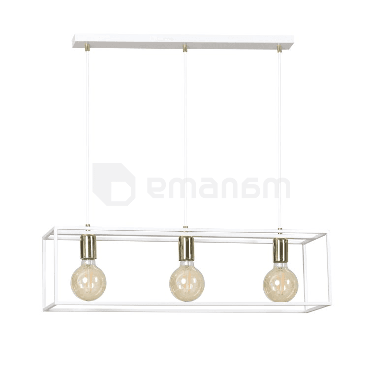 ჭაღი EMIBIG KARMEN 3 E27 3x MAX 60W თეთრი