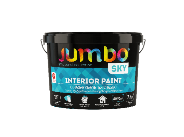 Jumbo Sky ინტერიერის საღებავი 12კგ