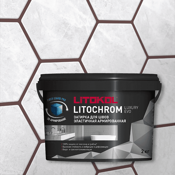 ფუგა LitoChrom Luxury Evo N340 წითელი ხე 2კგ (პლ)