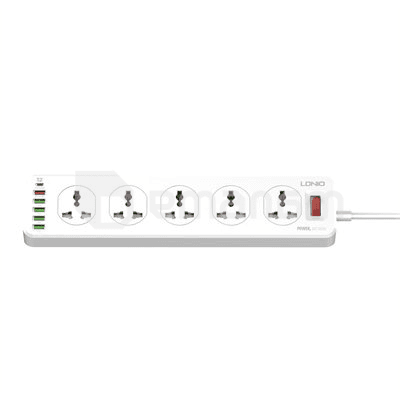 ქსელის ფილტრი LDNIO SC10610 10 2м 2500W 6 USB PD+QC