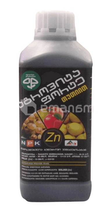 სასუქი ჰუმინურ-ორგანული Agrovita Forte Zn 1 ლ