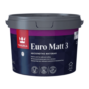 საღებავი ინტერიერის Tikkurila EURO MATT 3 A_New 2,5 ლ
