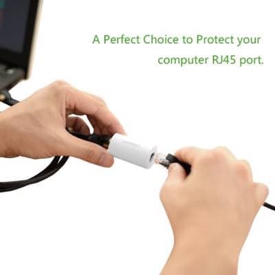 ქსელის კაბელის გადასაბმელი UGREEN NW116 (20391), Anti Thunder Rj45 Ethernet Connector, White