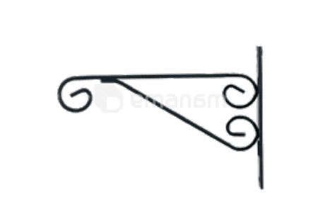 ყვავილების საკიდი Metallurgica Buzzi Wall Bracket 25x20 სმ
