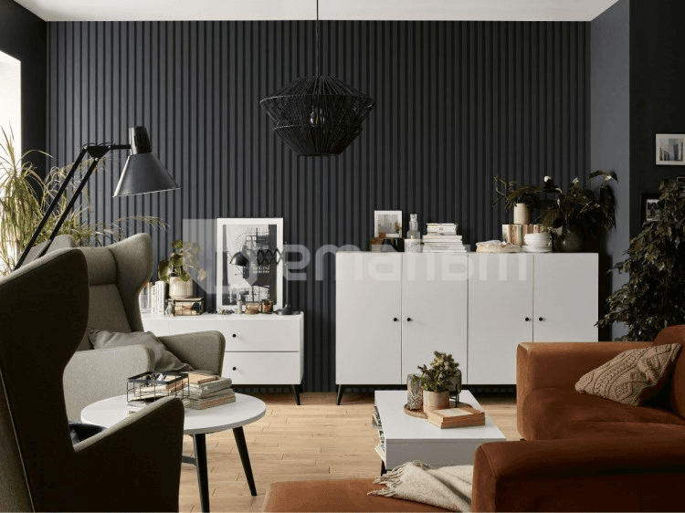 ლამელის პანელი VOX Profile Linerio L-Line Anthracite 2650x122x21 მმ