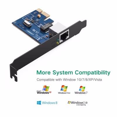 ქსელის ადაპტერი UGREEN US230 (30771) Gigabit 10/100/1000Mbps PCI Express Network Adapter