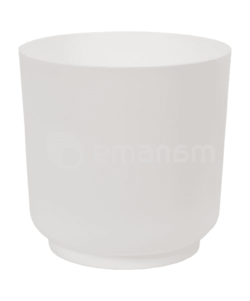 პლასტმასის ქოთანი ყვავილებისთვის FORM PLASTIC Satina 4220-011 Ø20 თეთრი