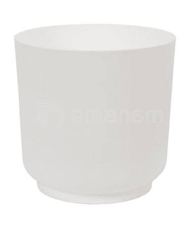 პლასტმასის ქოთანი ყვავილებისთვის FORM PLASTIC Satina 4220-011 Ø20 თეთრი