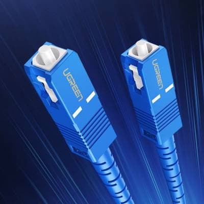 ოპტიკური ქსელის კაბელი UGREEN NW129 (70662) FC/UPC To FC/UPC Simplex Single Mode Fiber Optic Patch Cable 3M