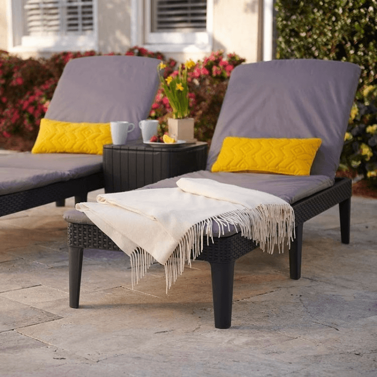 შეზლონგი Keter Jaipur Sun Lounger 187.5x58.2x29 სმ