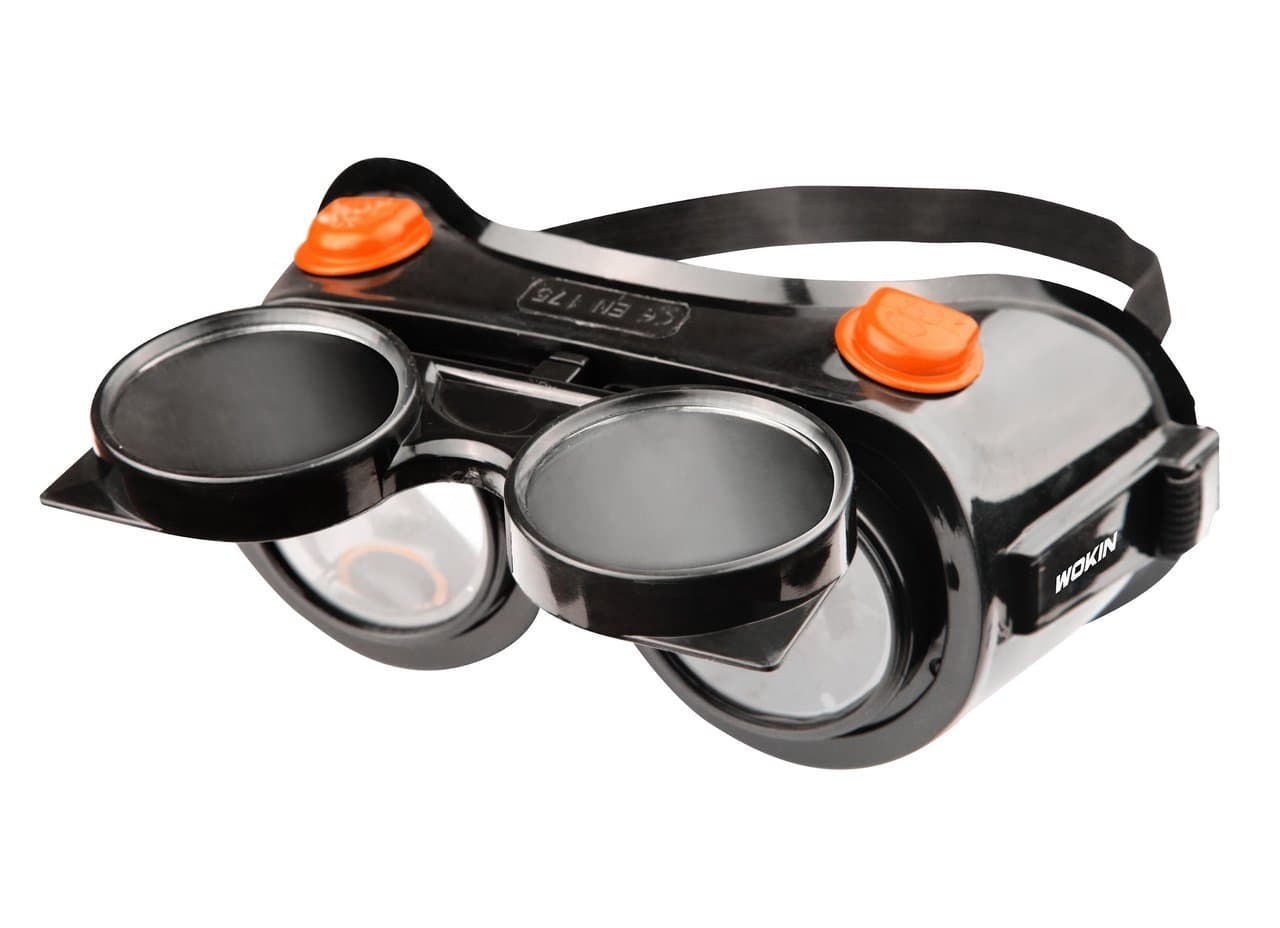 შემდუღებლის სათვალე Wokin 589000, Welding Goggle, Black