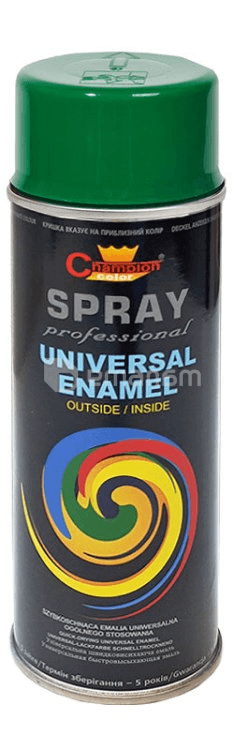 უნივერსალური სპრეი საღებავი Champion Universal Enamel RAL 6029 400 მლ მწვანე მენთოლი