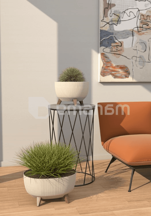 ქოთანი ყვავილის Lamela Bowl ROMA 330 jumper 12,4ლ კრემისფერი