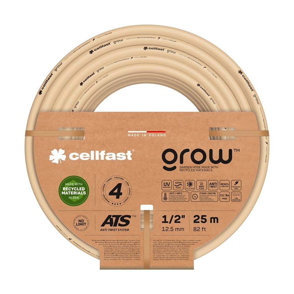სარწყავი მილი ოთხშრიანი GROW 1/2" 15 m