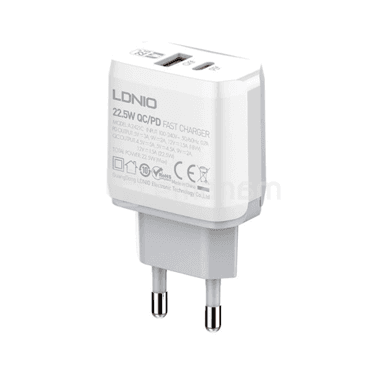 დამტენი LDNIO A2421C 22.5W Type-C to Lightning კაბელი