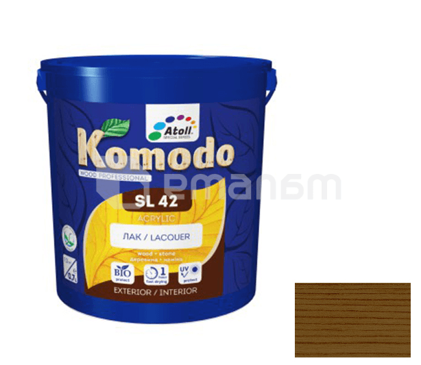 ლაქი Komodo SL-42 Acrylic პრიალა კაკალი 2.3 ლ.