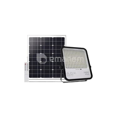 პროჟექტორი ACK მზის ენერგიაზე 350W 6500K 3850Lm მოძრაობის სენსორი IP65